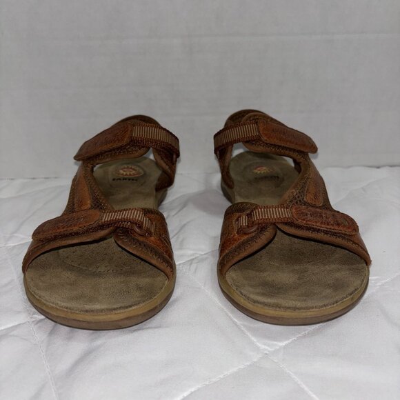 Earth spirit Cushion Womens 9 Adria II Brown Leather Sport Sandals Strap Comfort - Picture 5 of 15